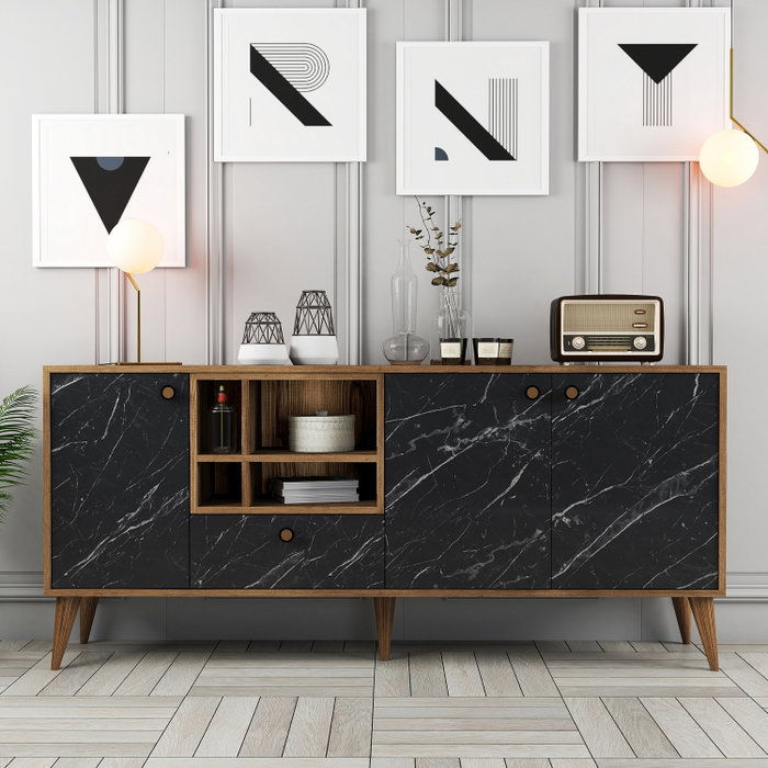 Hanah Home Napoli - Black Marble Hanah Home Napoli - Black Marble